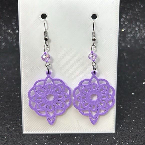 Purple Earrings - Picture 1 of 6